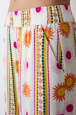 Printed pyjama trousers;${refinementColor}