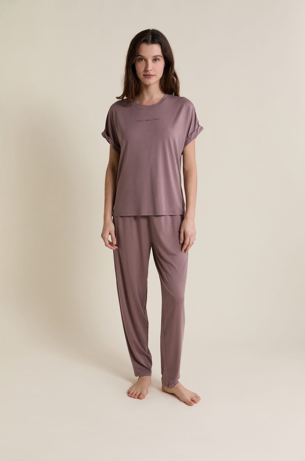 Pantalon de pyjama &eacute;lastiqu&eacute;;${refinementColor}
