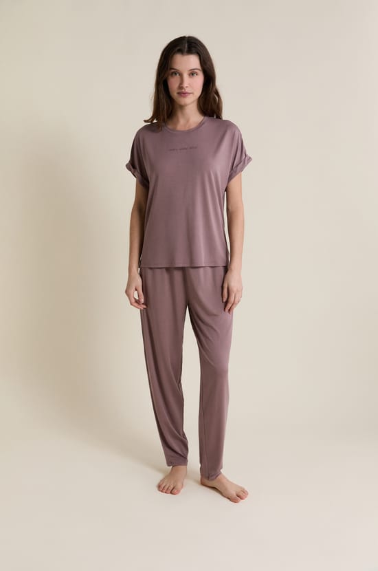 Pantalon de pyjama &eacute;lastiqu&eacute;;${refinementColor}