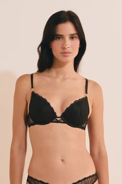 Bra N.2 - The Plunge Push-up in Floral Embroidery;${refinementColor}