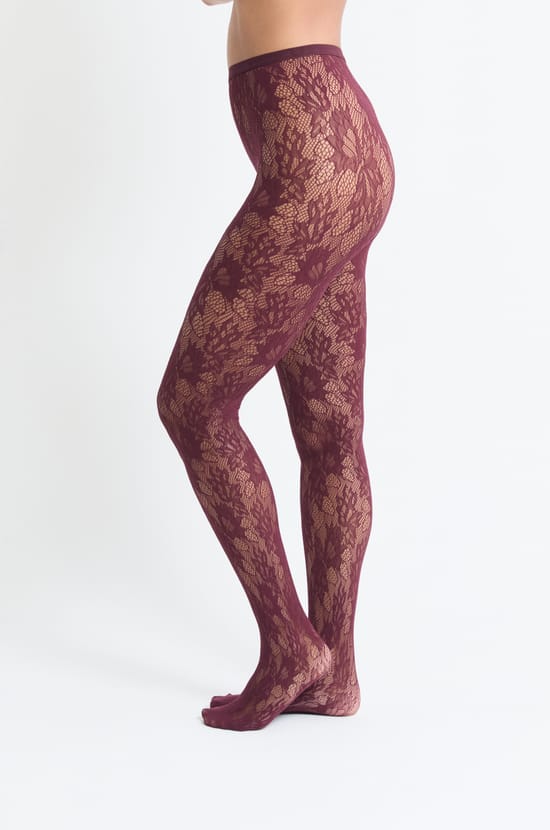 Collant r&eacute;sille &agrave; motifs;${refinementColor}