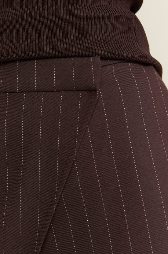 Wide-Leg Striped Trousers;${refinementColor}