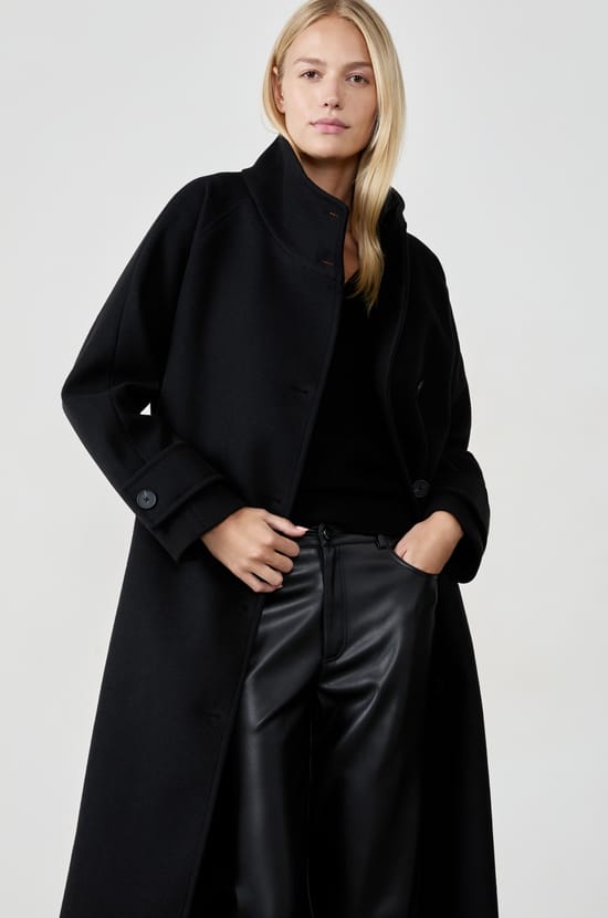 Manteau long ceinturé;${refinementColor}