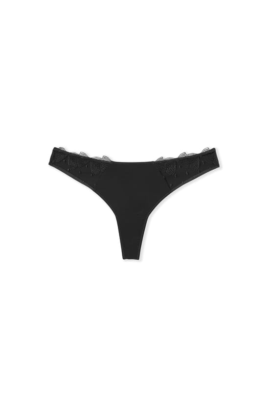 Tanga avec broderie;${refinementColor}