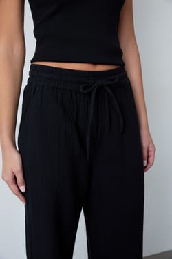 Cotton Honeycomb Pants;${refinementColor}