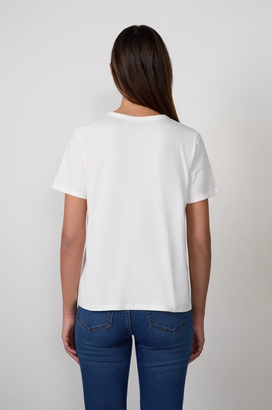 T-shirt manches courtes en coton Love;${refinementColor}