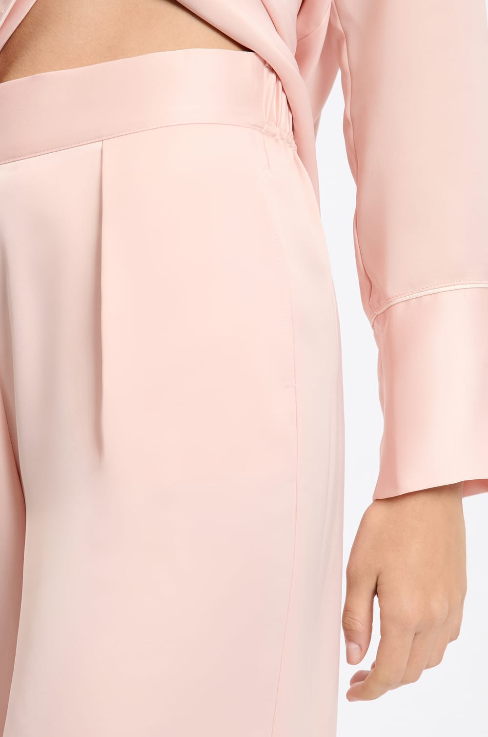 Satin Pyjama Trousers;${refinementColor}