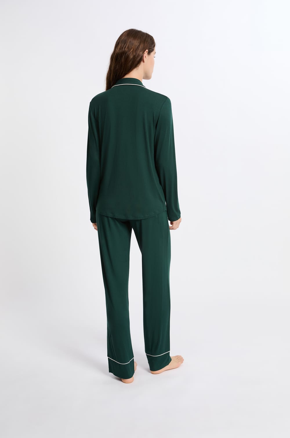 2-Piece Long-Sleeved Pajamas;${refinementColor}