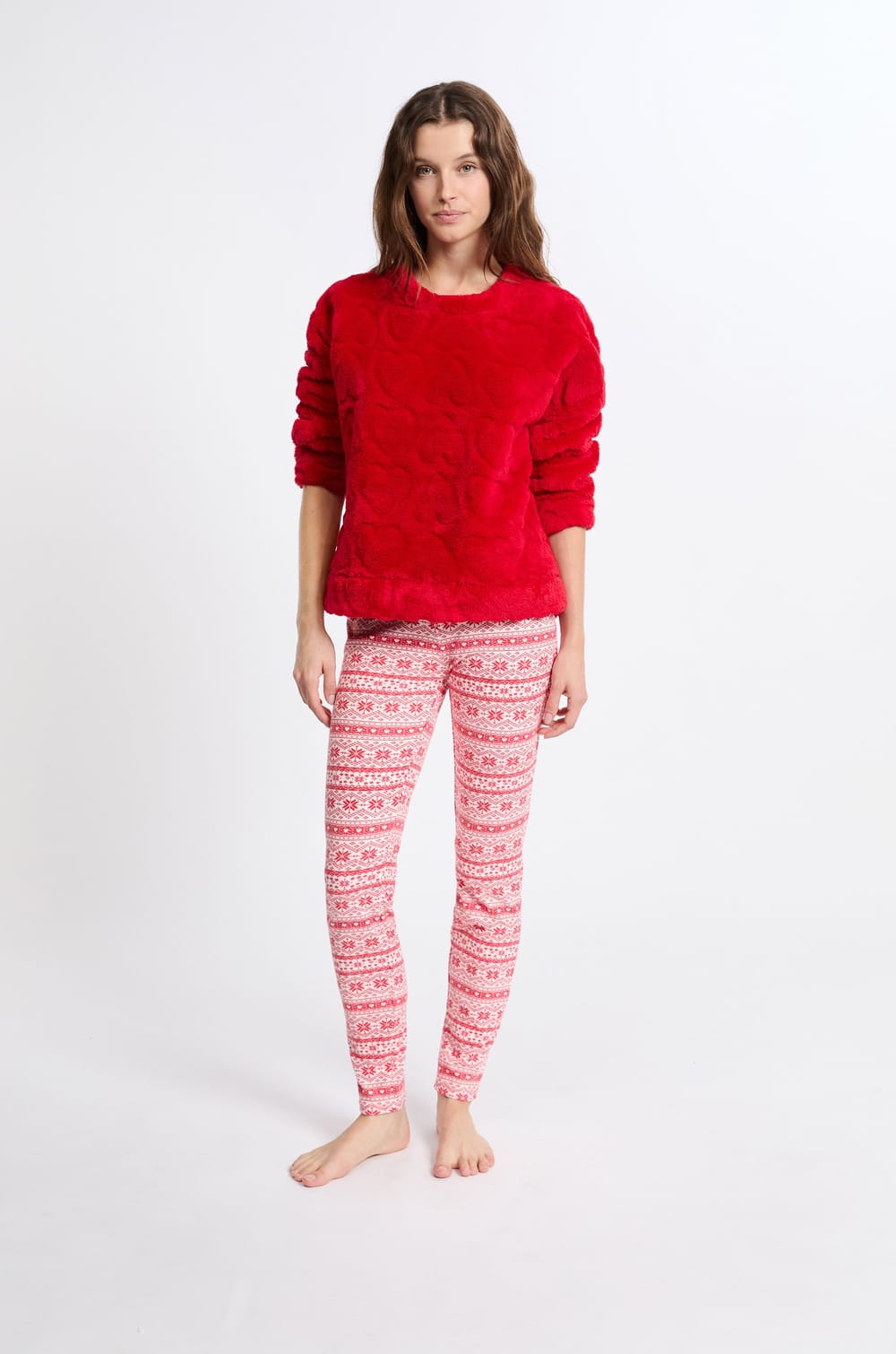 Conjunto de pijama de 2 piezas con estampado;${refinementColor}