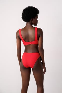 Brassière haut de maillot détail anneau;${refinementColor}