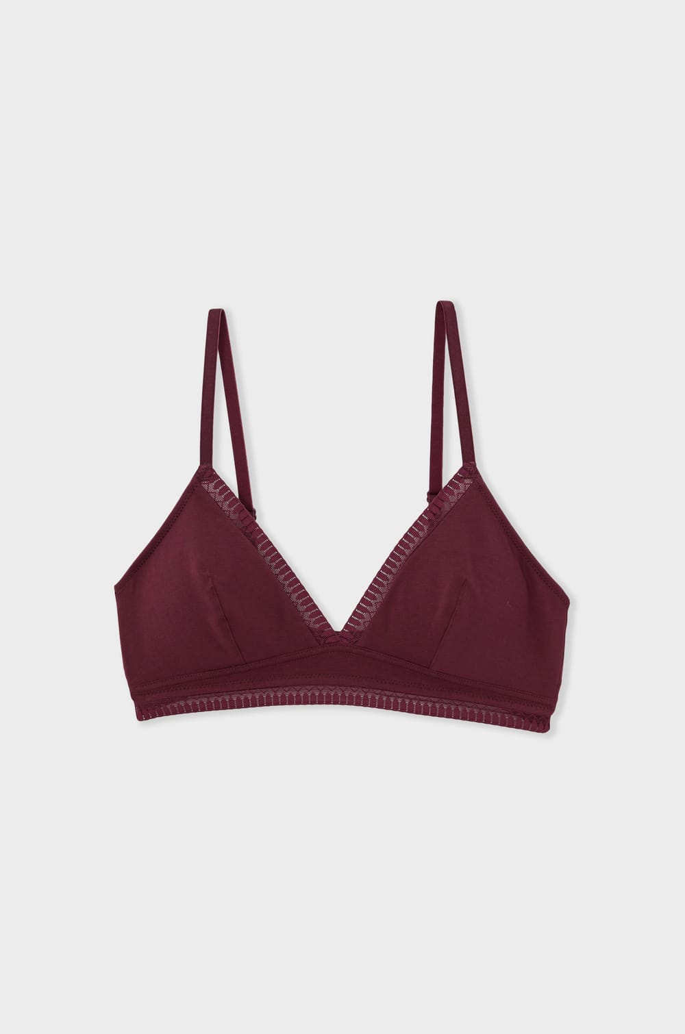 Bra triangular de algod&oacute;n sin aros;${refinementColor}