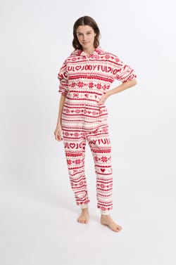 Combinaison de pyjama à motifs avec capuche;${refinementColor}