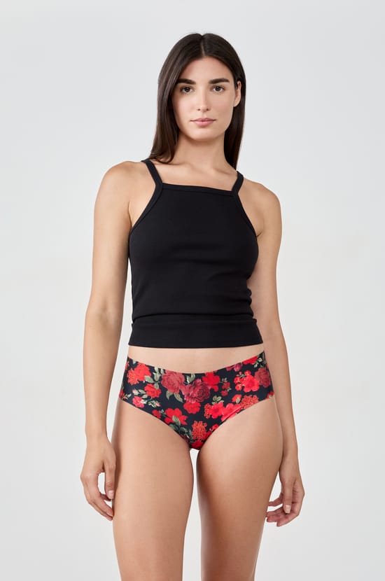 Hipster en microfibre sans couture imprimé;${refinementColor}
