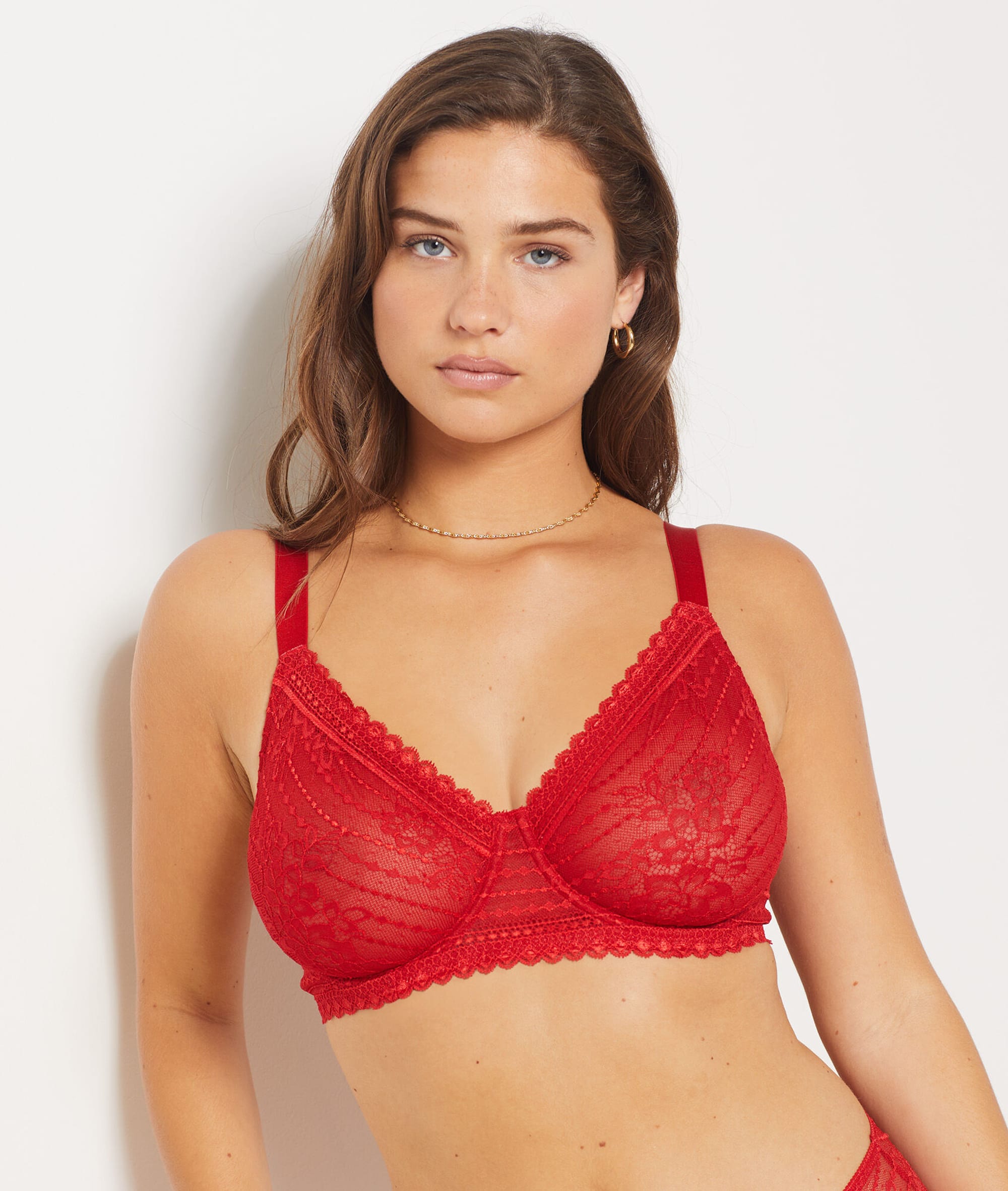 Soutien-gorge corbeille minimizer effet -1 taille PANAMA ROUGE - ETAM