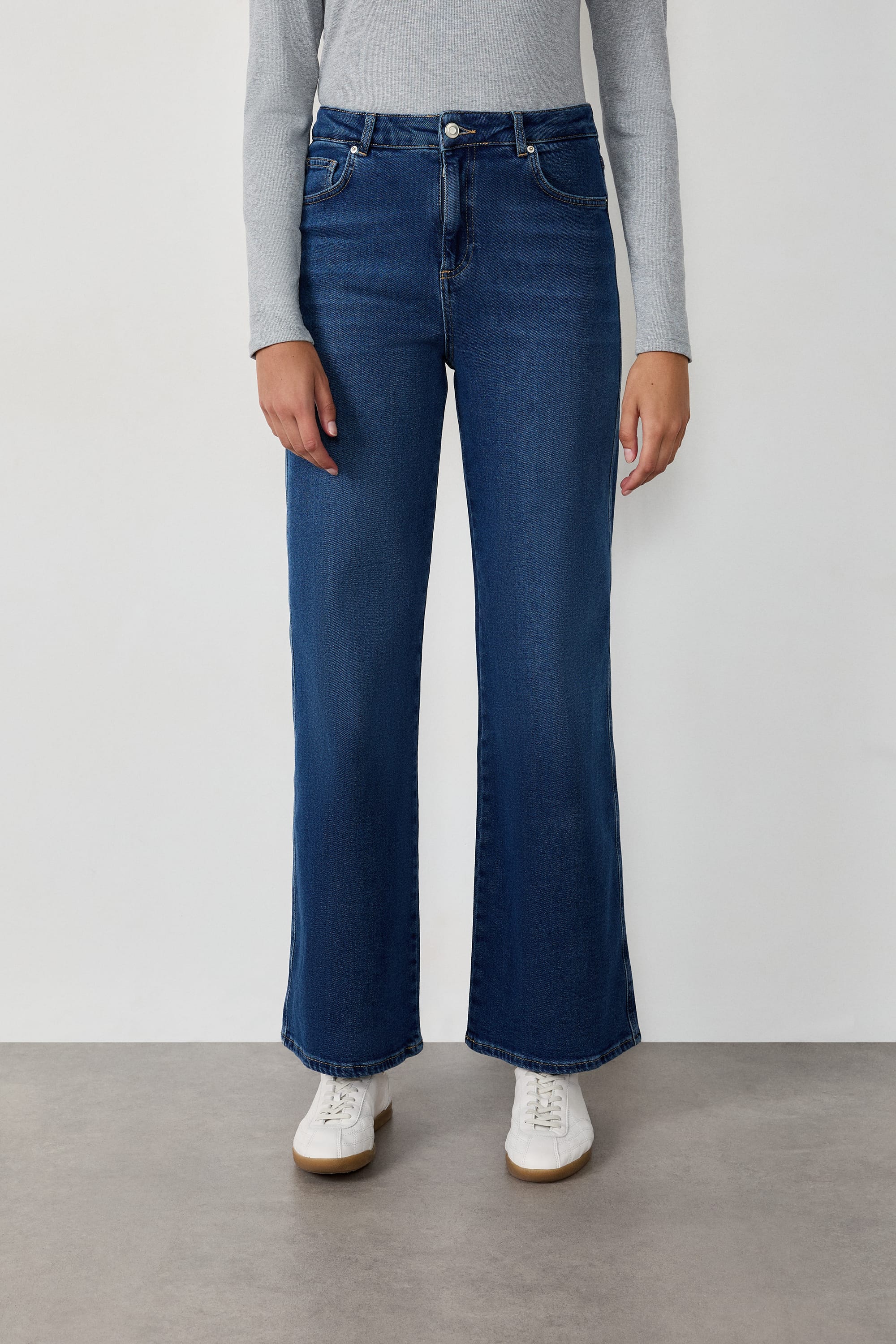 jean droit en coton