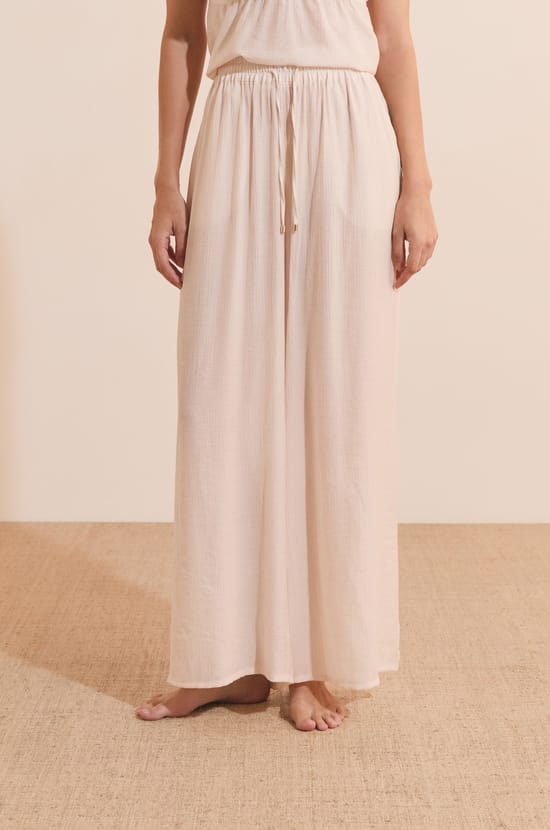 Pantalon de pyjama avec cordon;${refinementColor}