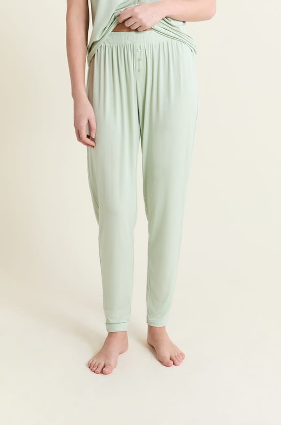 Pantal&oacute;n de pijama liso de modal;${refinementColor}
