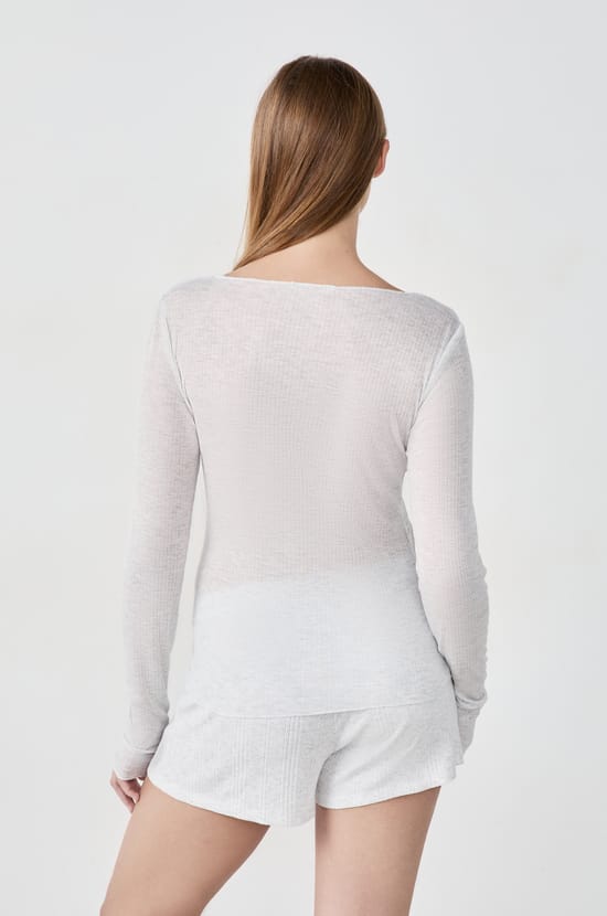 Long-sleeved pyjama T-shirt;${refinementColor}