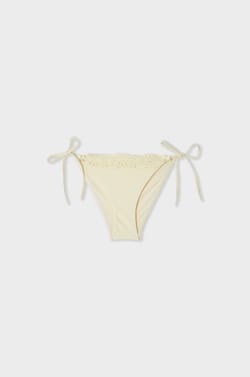 Bikini-Hose zum Binden mit Stickerei;${refinementColor}