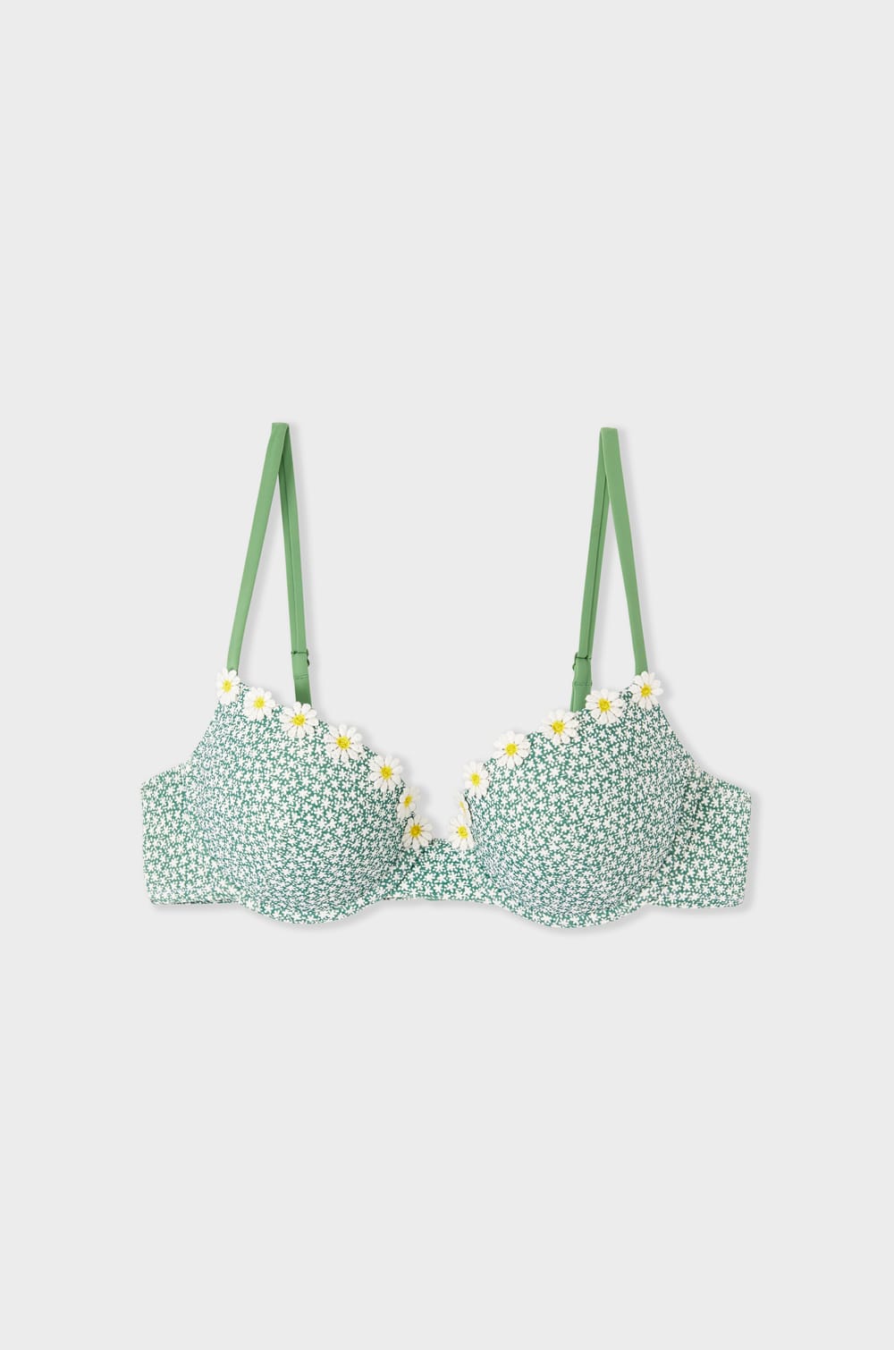 Push-up Bikini-Top mit Blumenmuster;${refinementColor}