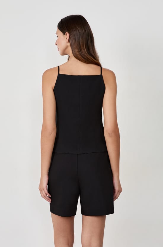 Sleeveless Button-Up Cardigan;${refinementColor}