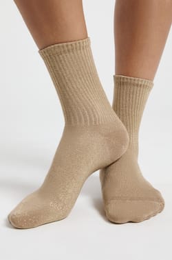 Chaussettes irrisées avec écriture;${refinementColor}