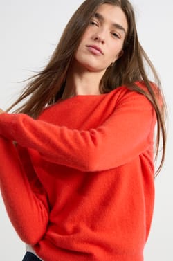 Pull col rond en cachemire;${refinementColor}