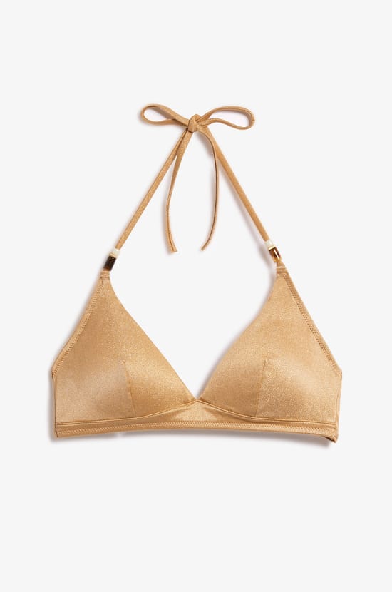 Triangle Glitter Bikini Top;${refinementColor}