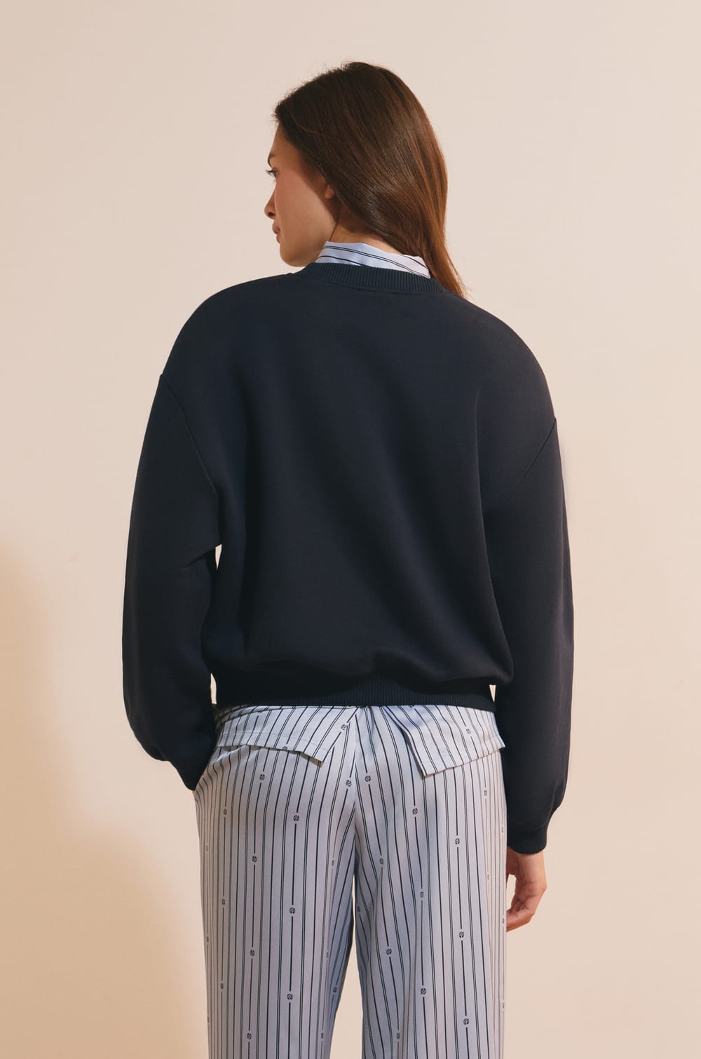 Sweatshirt en coton;${refinementColor}