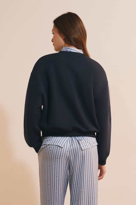 Sweatshirt en coton;${refinementColor}