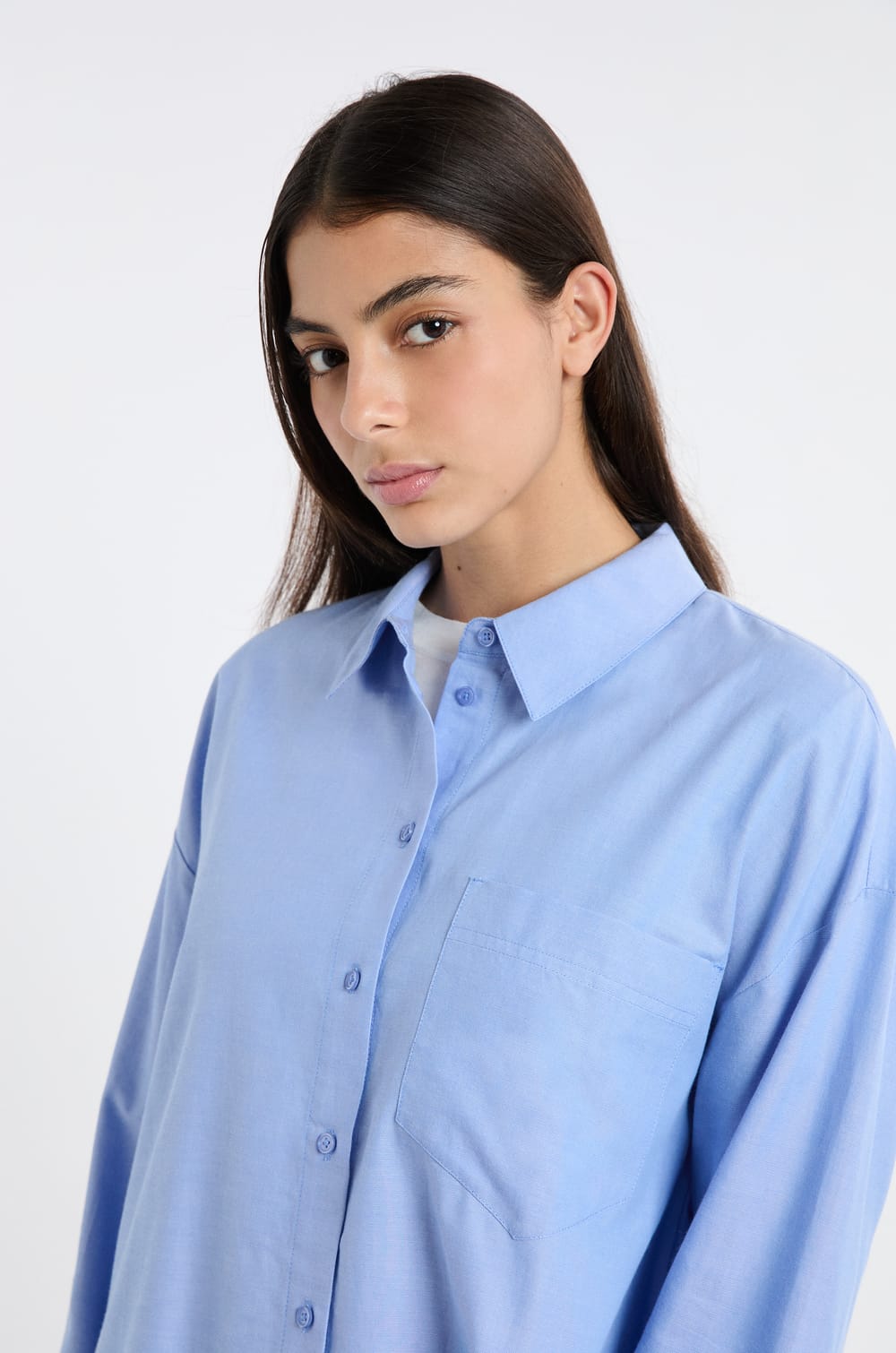 Chemise en coton oxford;${refinementColor}