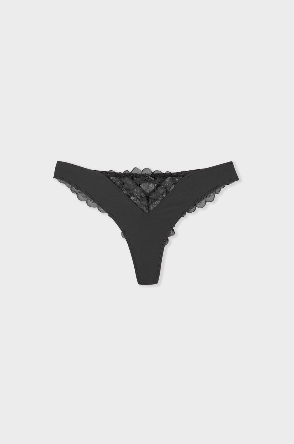 Tanga avec d&eacute;tails en dentelle;${refinementColor}