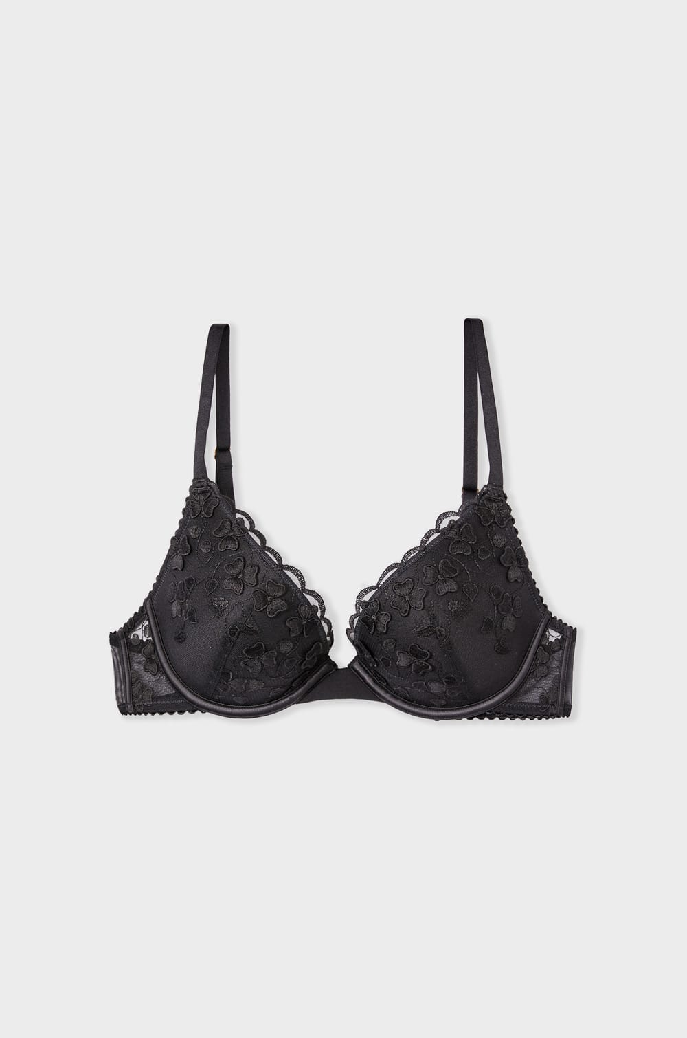 Bra N.2 - The Embroidered Plunge Push-up;${refinementColor}
