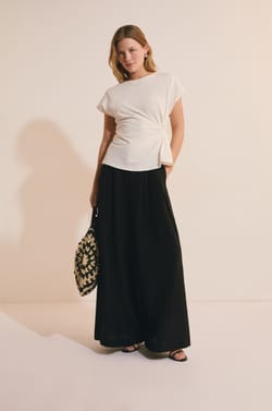 T-shirt manches courtes drapp&eacute;;${refinementColor}