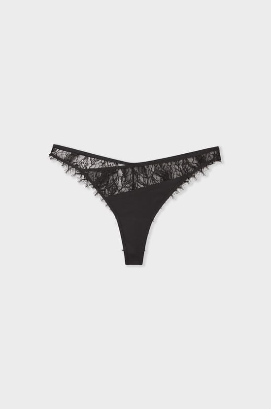 Tanga de encaje;${refinementColor}