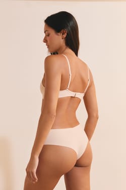 Lightly Lined Wireless Bra in Microfiber;${refinementColor}
