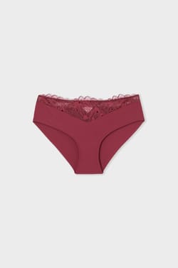 Shorty avec d&eacute;tails en dentelle;${refinementColor}