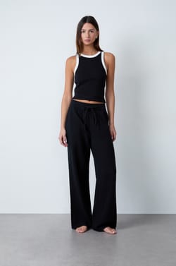 Cotton Honeycomb Pants;${refinementColor}