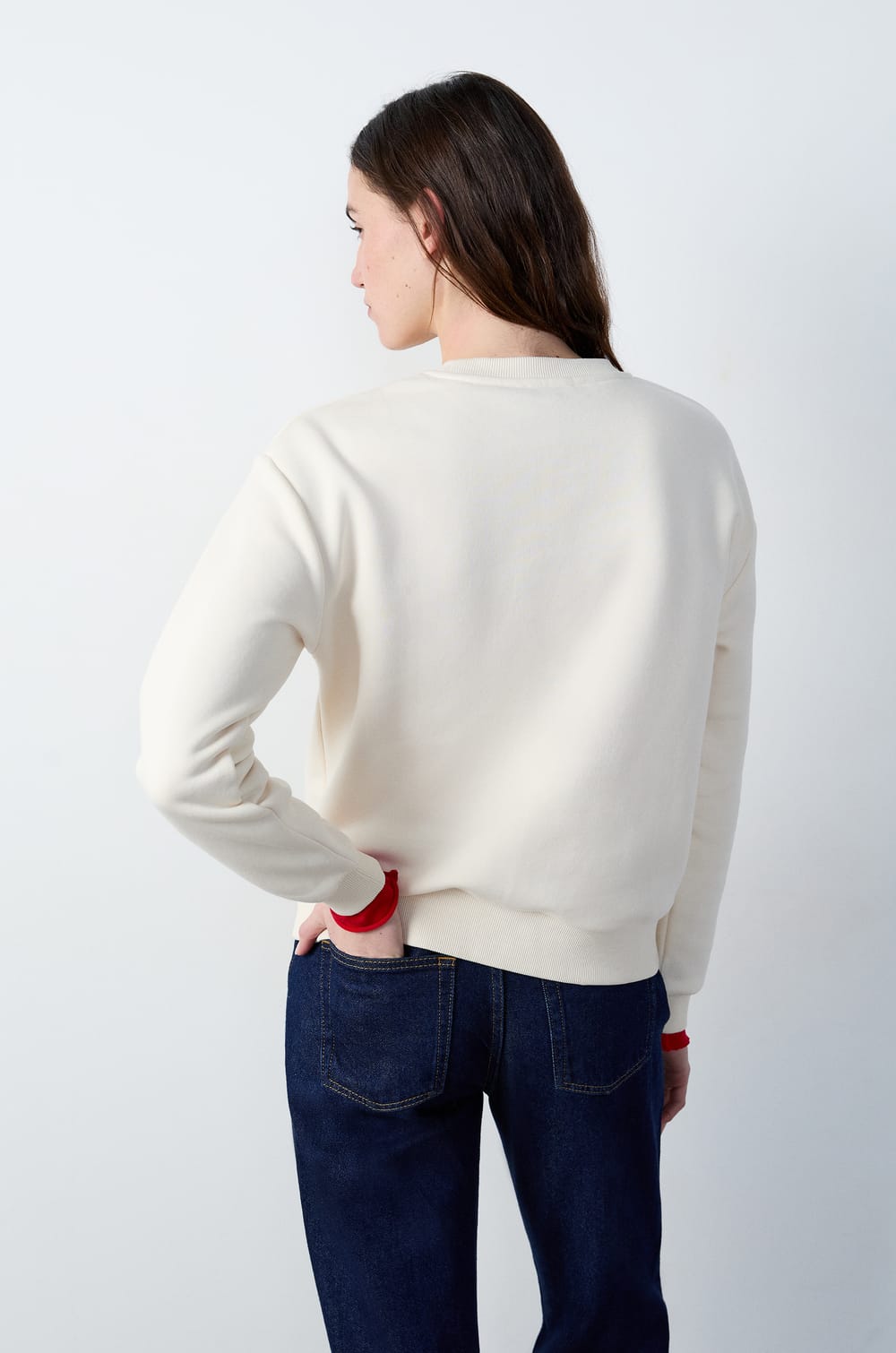 Heart Print Sweatshirt;${refinementColor}