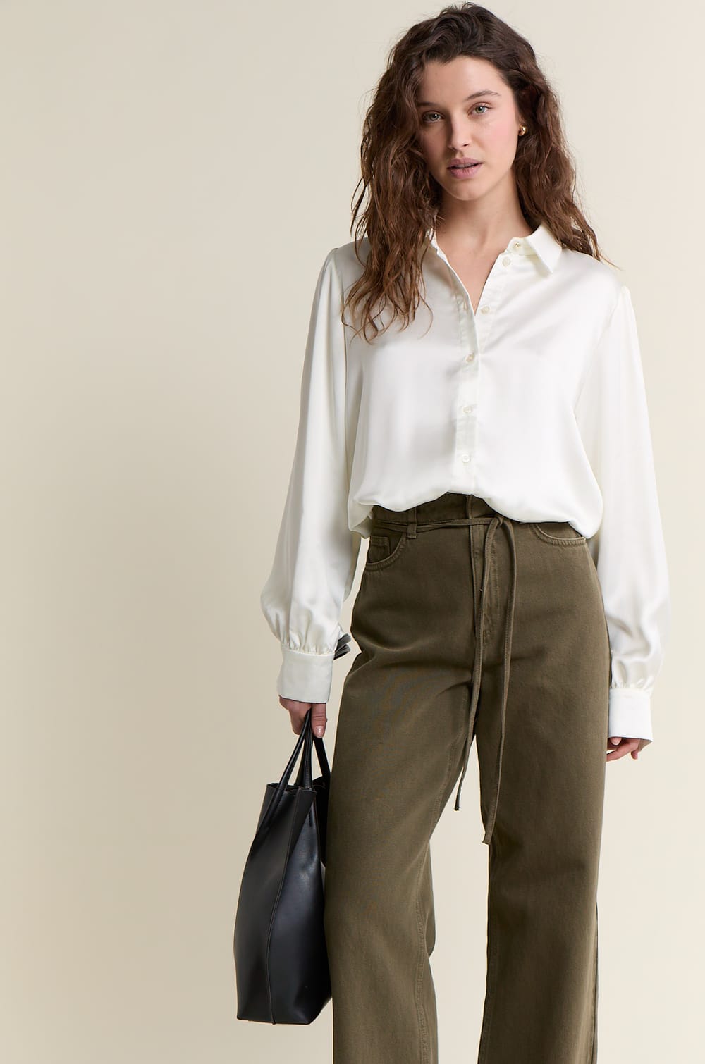 Trousers with Cotton Drawstring;${refinementColor}