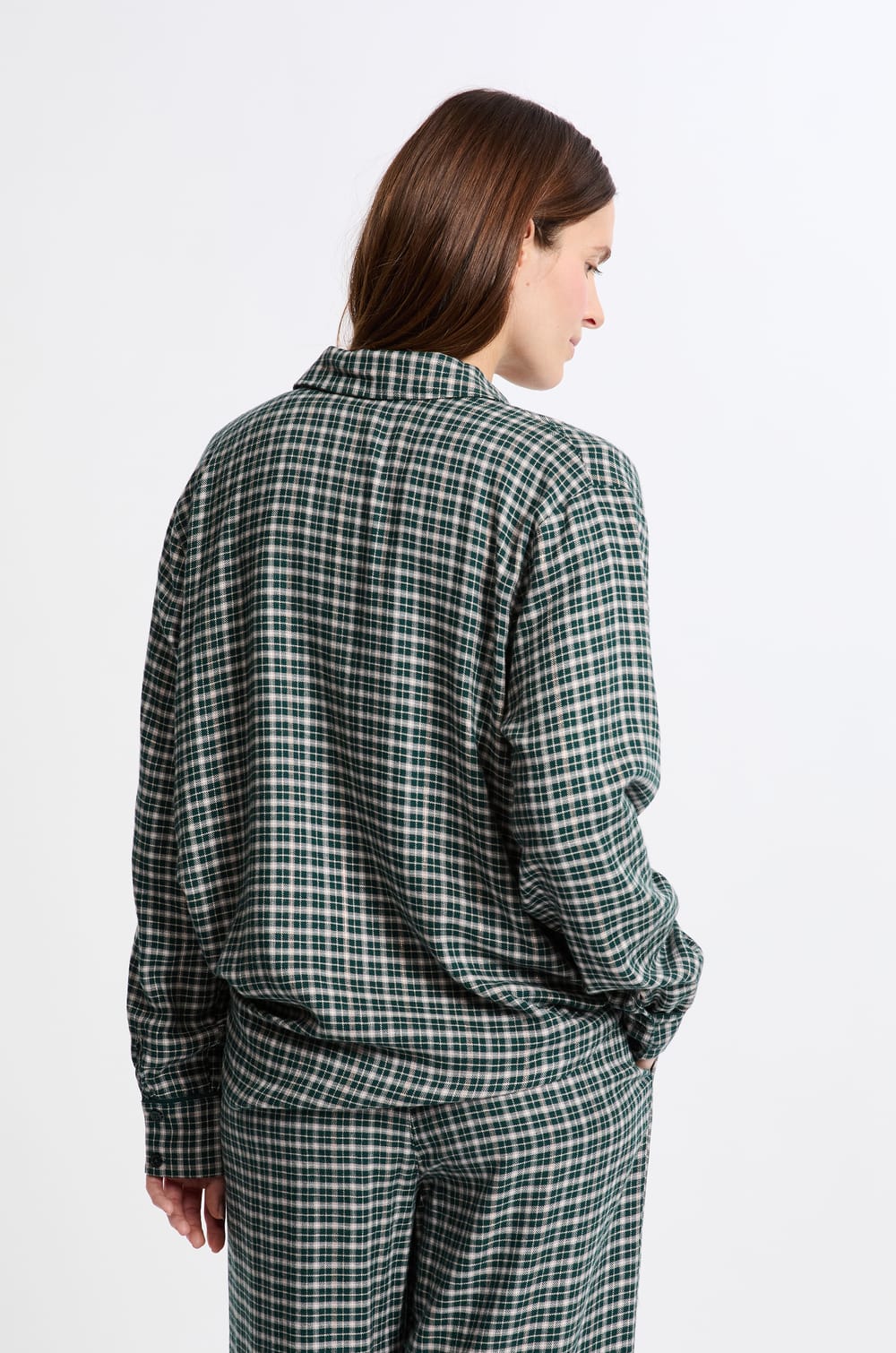 Chemise de pyjama à carreaux;${refinementColor}