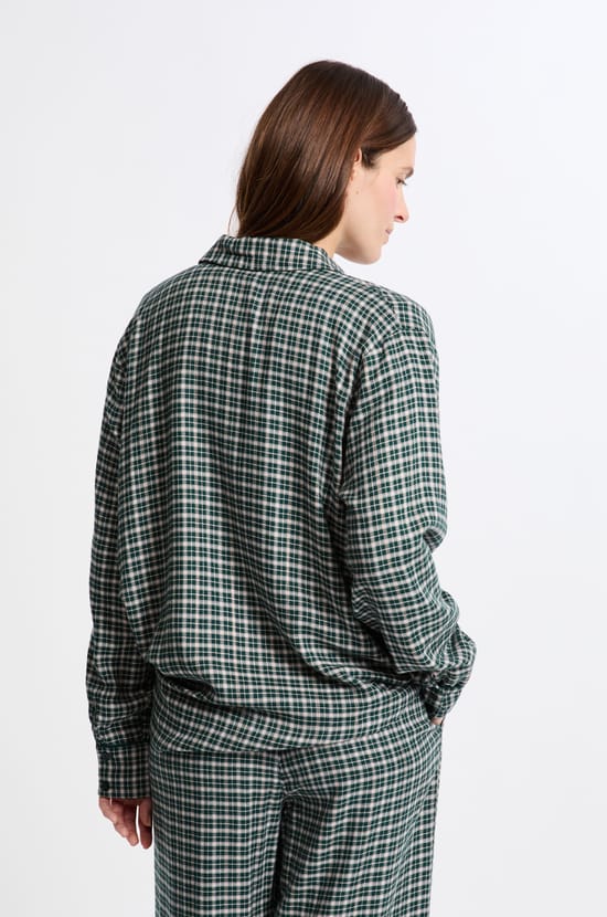 Chemise de pyjama à carreaux;${refinementColor}