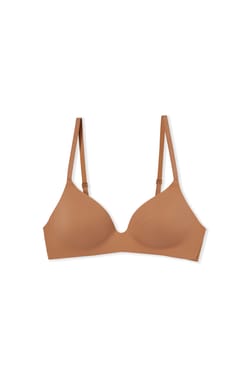 Soutien-gorge triangle sans armature en microfibre;${refinementColor}
