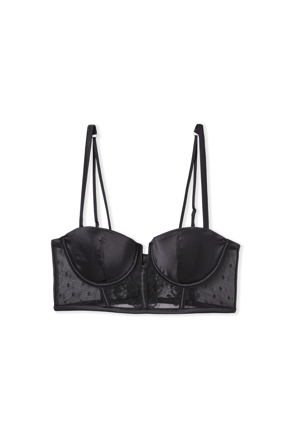 Soutien-gorge bustier en broderie;${refinementColor}