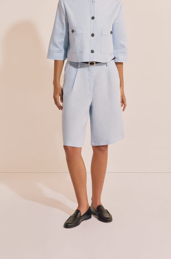 Bermuda en lin;${refinementColor}