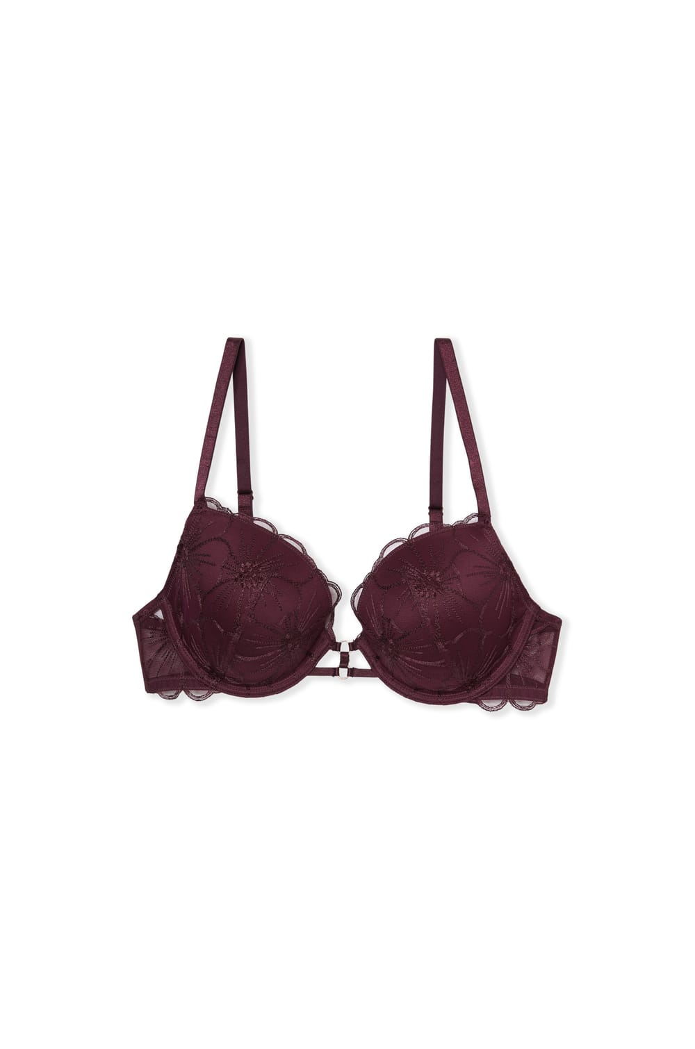 Soutien-gorge N.5 - Le coques fines plongeant avec broderie;${refinementColor}