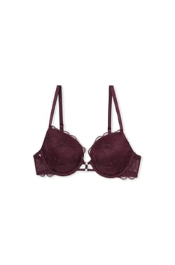 Soutien-gorge N.5 - Le coques fines plongeant avec broderie;${refinementColor}