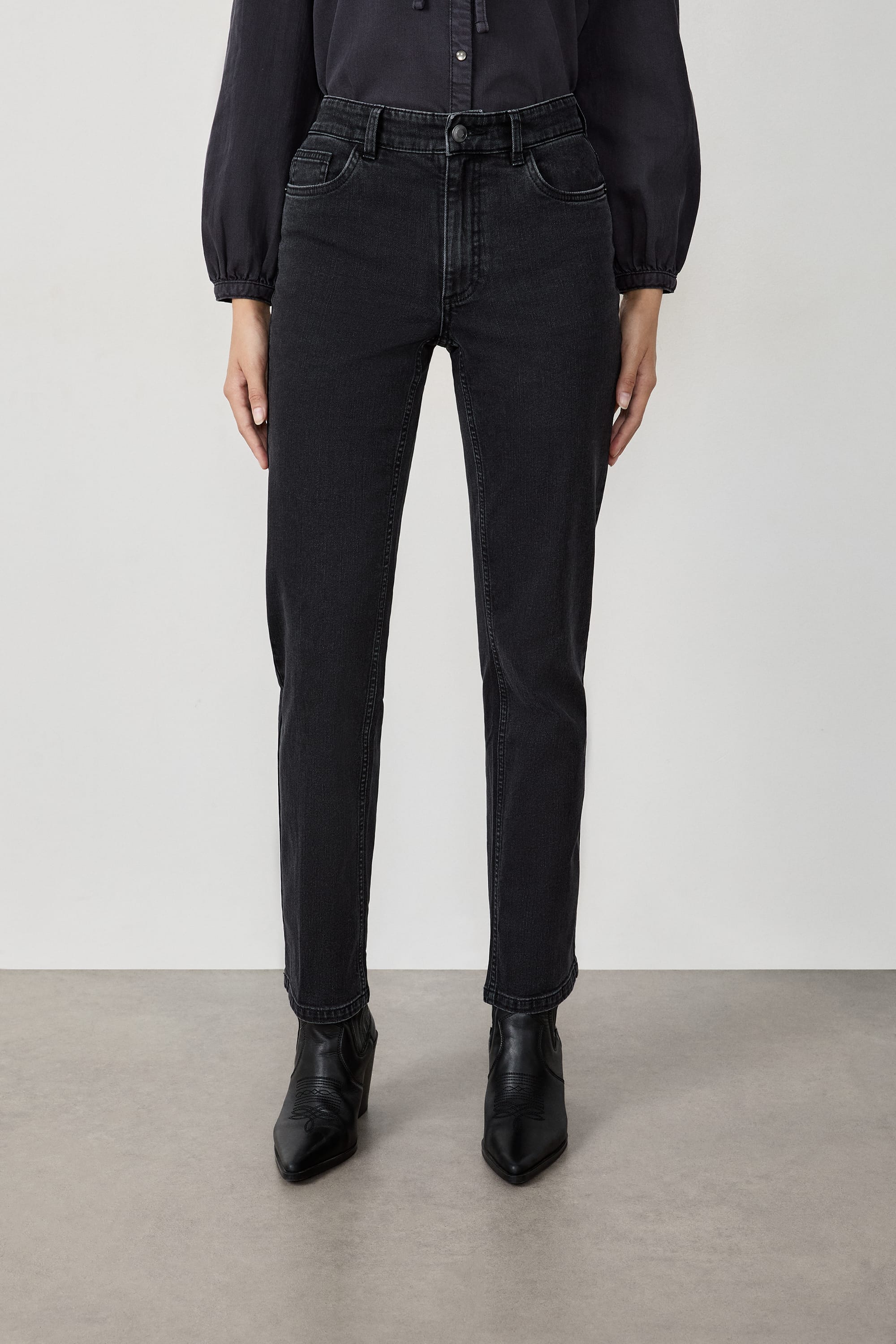 jean droit en coton