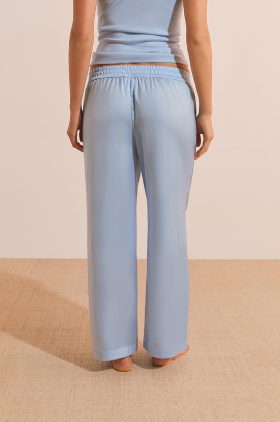 Pantal&oacute;n de pijama satinado;${refinementColor}