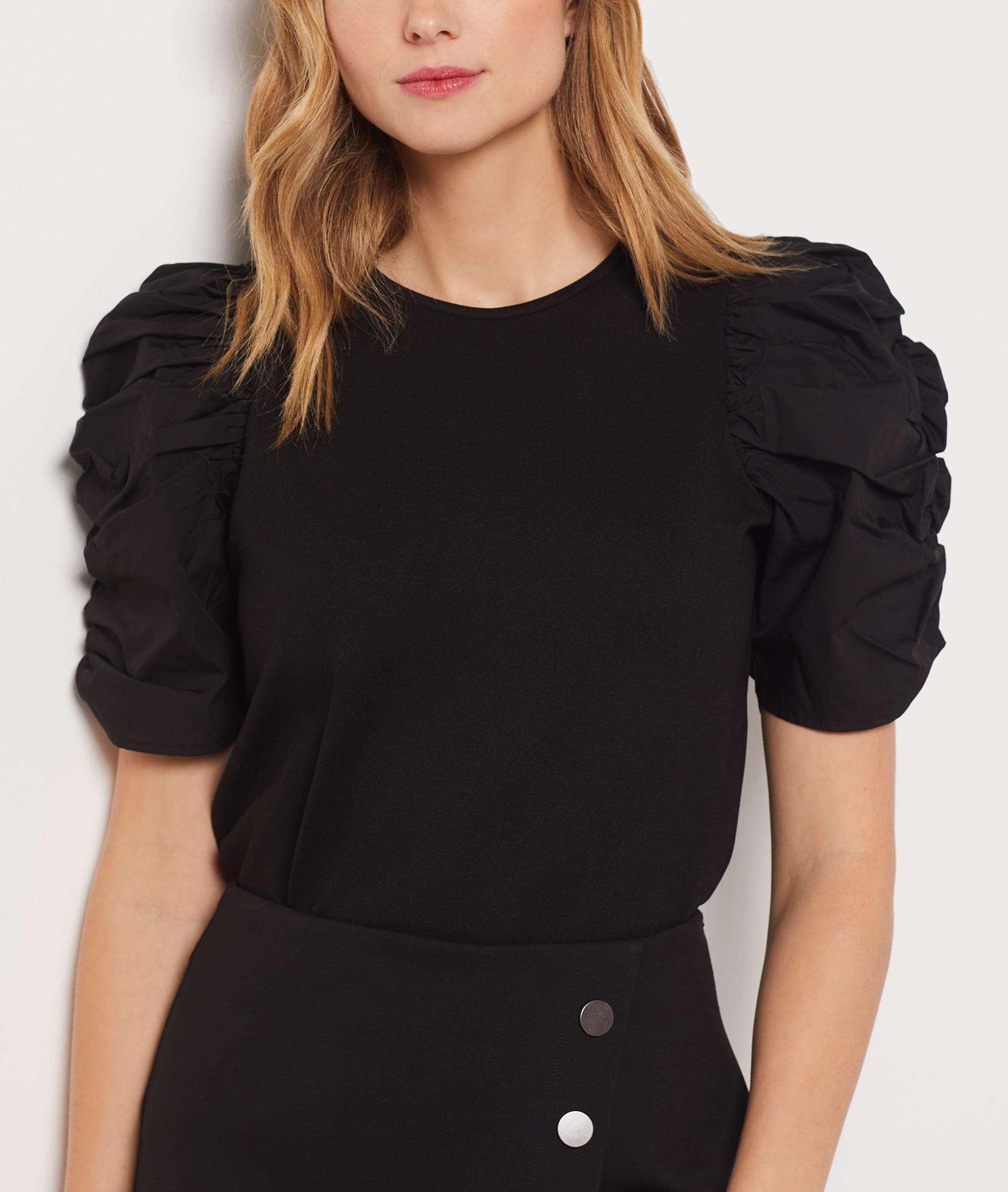 T-shirt Femme Etam Noir Taille 42 - Occasion En Très Bon état (TBE), Coupe Régulière